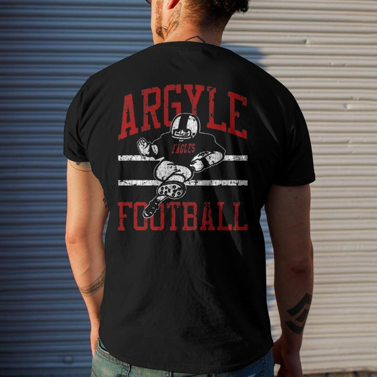 Argyle Eagles Fb Player Vintage Football Men's Crewneck Short Sleeve Back Print T-shirt Gifts for Him