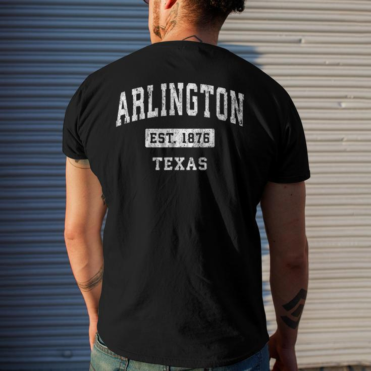 Arlington Texas Tx Vintage Established Sports Men's Back Print T-shirt Gifts for Him