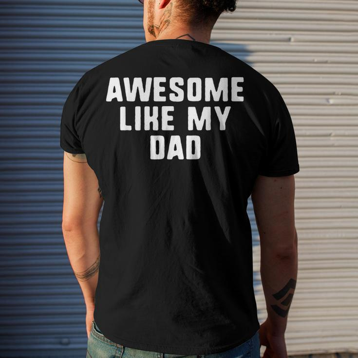 Awesome Like My Dad Father Cool Men's Back Print T-shirt Gifts for Him