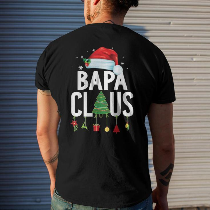 Bapa Claus Christmas Matching Family Pajama Xmas Men's Back Print T-shirt Gifts for Him