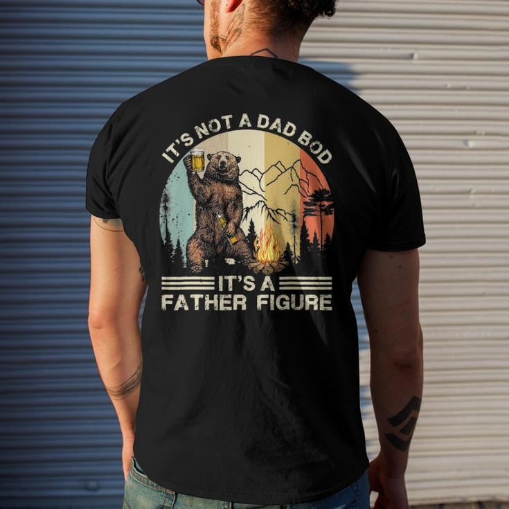 Mens Bear Camping - Its Not A Dad Bod Its A Father Figure Men's Back Print T-shirt Gifts for Him