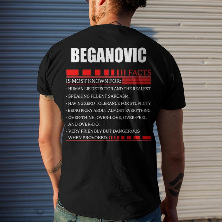 Beganovic Fact FactShirt Beganovic Shirt Name Beganovic Fact Men's T-Shirt Back Print Gifts for Him
