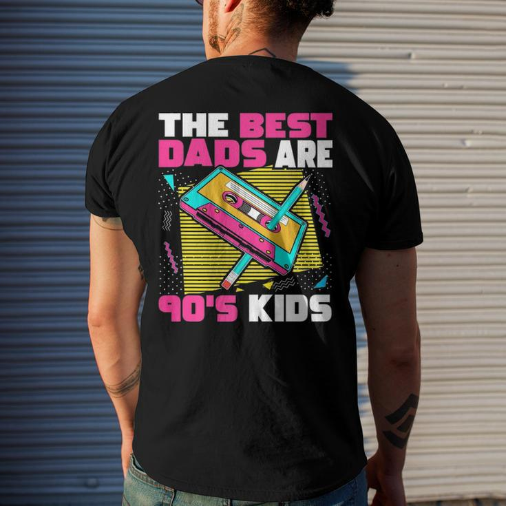 The Best Dads Are 90S Kids 90S Dad Cassette Tape Men's Back Print T-shirt Gifts for Him