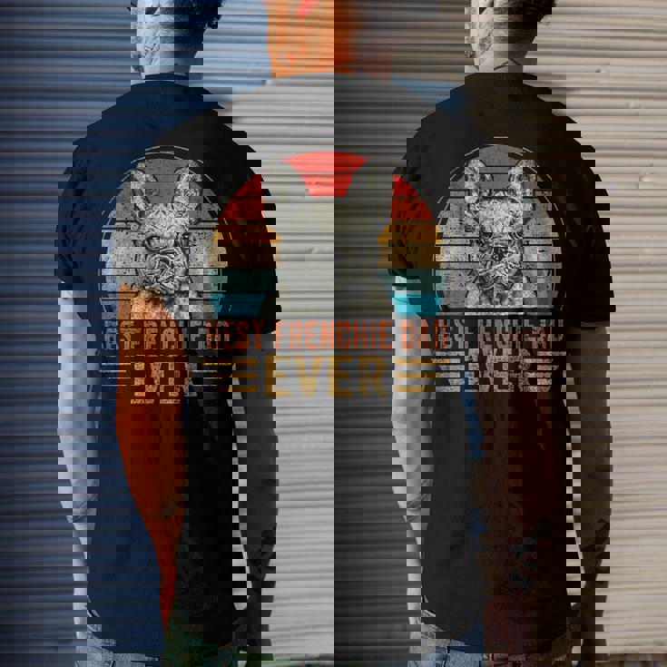 Mens Best Frenchie Dad Ever French Bulldog Lover Fathers Day Men's Back Print T-shirt Gifts for Him Mens Best Frenchie Dad Ever French Bulldog Lover Fathers Day Men's Back Print T-shirt Gifts for Him