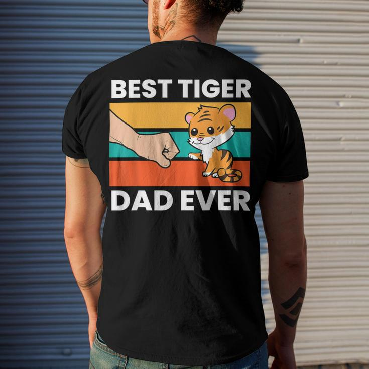 Best Tiger Dad Ever Men's T-shirt Back Print Gifts for Him