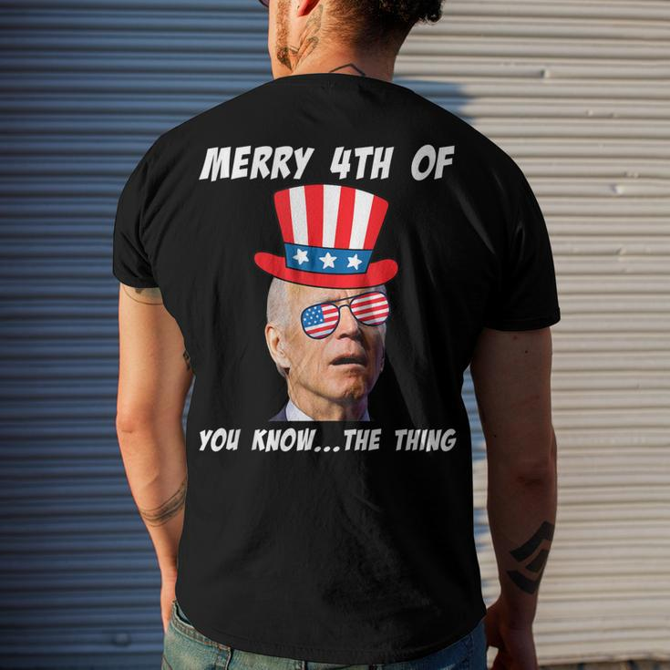 Biden Merry 4Th Of You Know The Thing Anti Joe Biden Men's Back Print T-shirt Gifts for Him