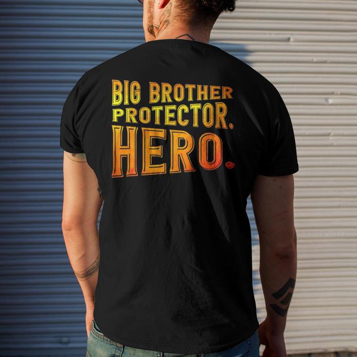 Big Brother Protector Hero Brother Men's Back Print T-shirt | Mazezy