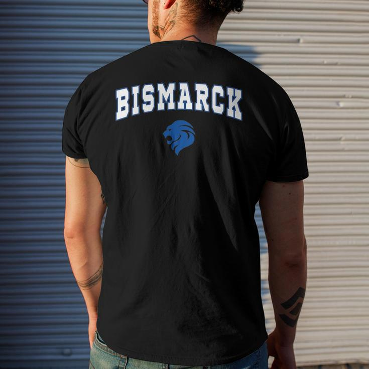 Bismarck High School Lions C2 College Sports Men's Back Print T-shirt Gifts for Him