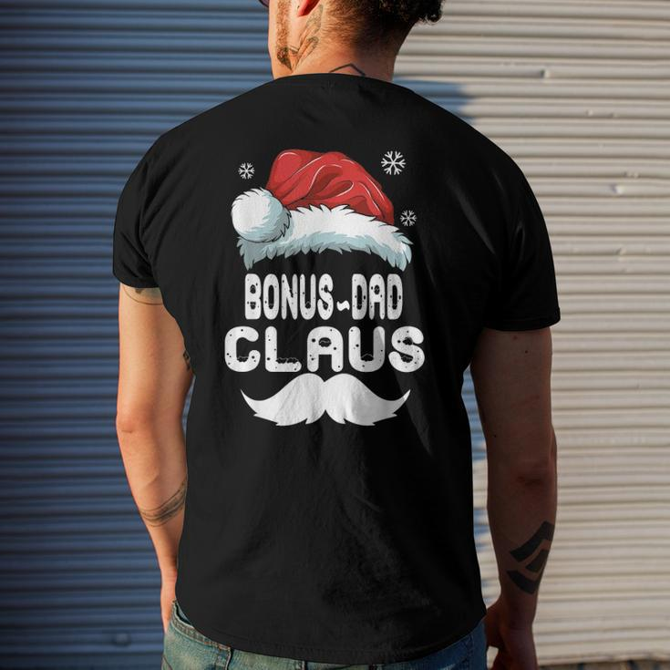 Bonus-Dad Claus Matching Family Christmas Pajamas Xmas Santa Men's Back Print T-shirt Gifts for Him