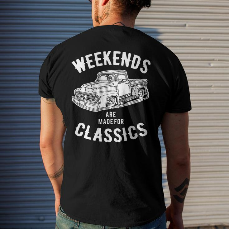Weekend Classics Vintage Truck Men's Back Print T-shirt Gifts for Him