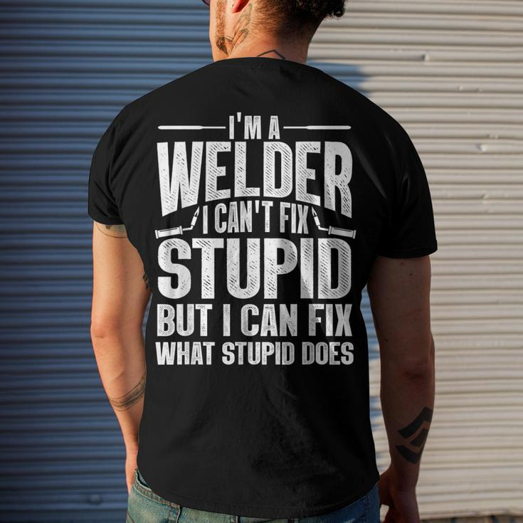 Cool Welding Art For Men Women Welder Iron Worker Pipeliner Men's Back Print T-shirt Gifts for Him