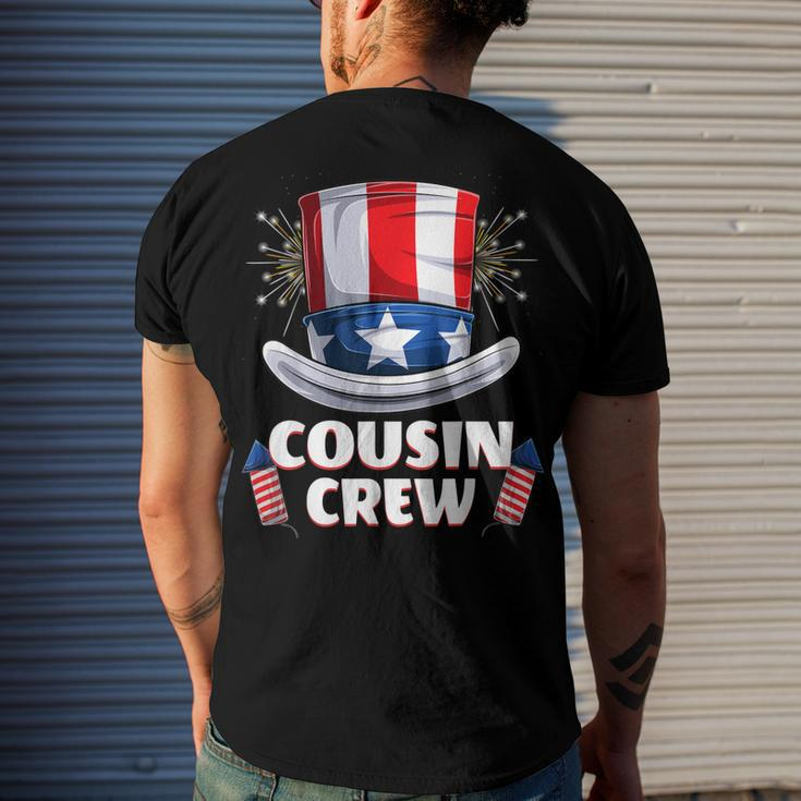 Cousin Crew 4Th Of July Family Matching Boys Girls Kids Men's T-shirt Back Print Gifts for Him