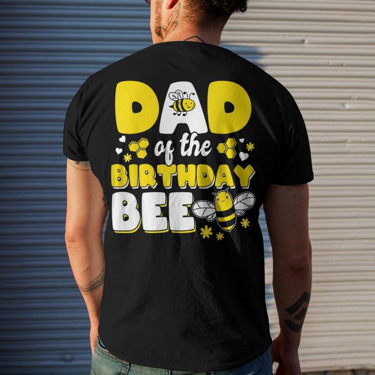 Dad Of The Bee Day Girl Party Matching Birthday Men's T-shirt Back Print Gifts for Him