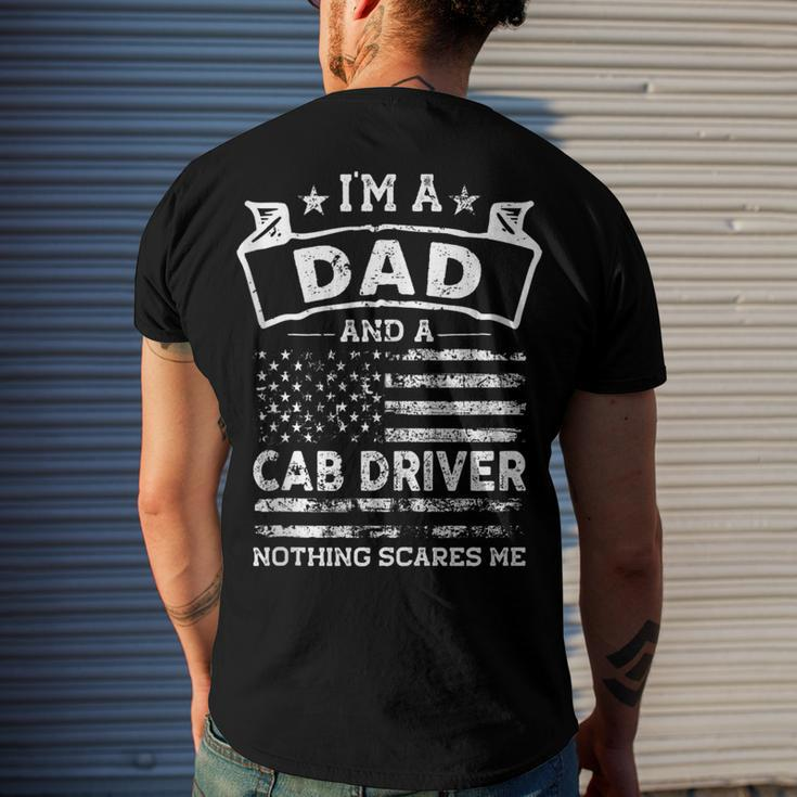 Im A Dad And Cab Driver Fathers Day & 4Th Of July Men's T-shirt Back Print Gifts for Him