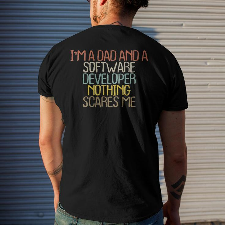 Im A Dad And A Software Developer Nothing Men's Back Print T-shirt Gifts for Him
