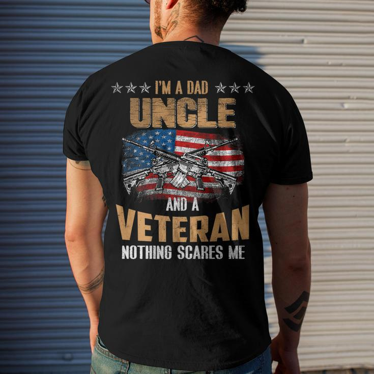 Im A Dad Uncle And A Veteran Fathers Day Fun 4Th Of July Men's T-shirt Back Print Gifts for Him