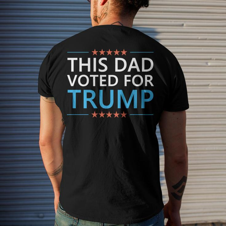 This Dad Voted For Trump 4Th Of July Fathers Day Meme Men's T-shirt Back Print Gifts for Him