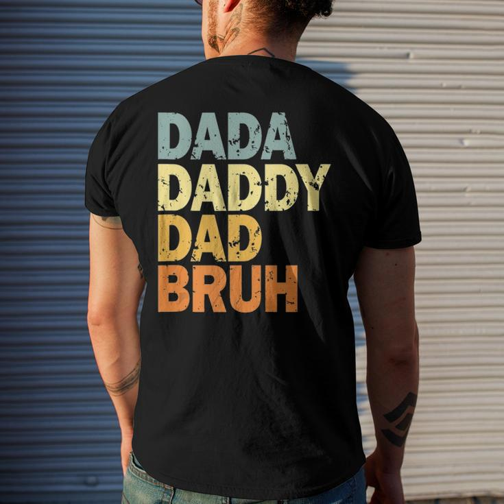 Dada Daddy Dad Bruh V2 Men's Back Print T-shirt Gifts for Him