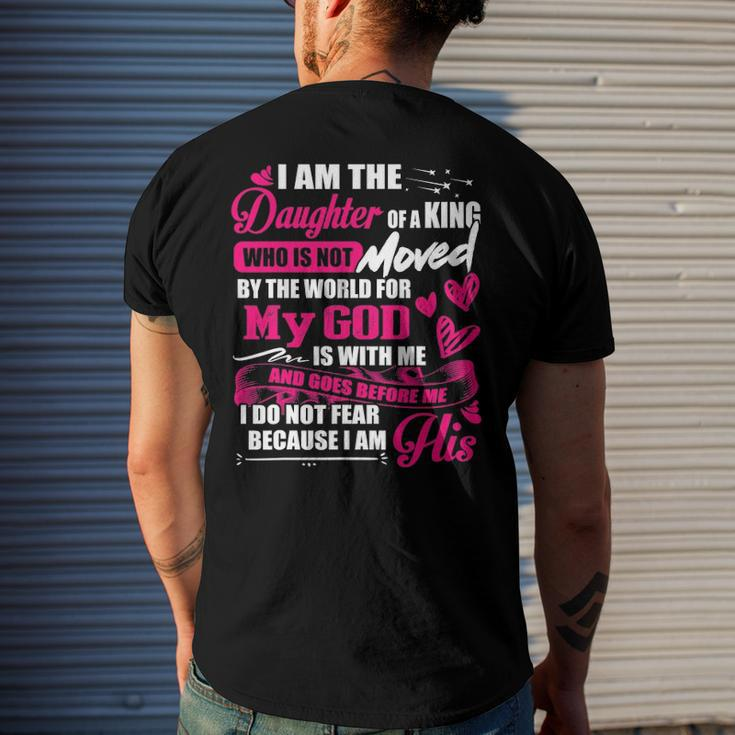 I Am The Daughter Of A King Fathers Day For Women Men's Back Print T-shirt Gifts for Him