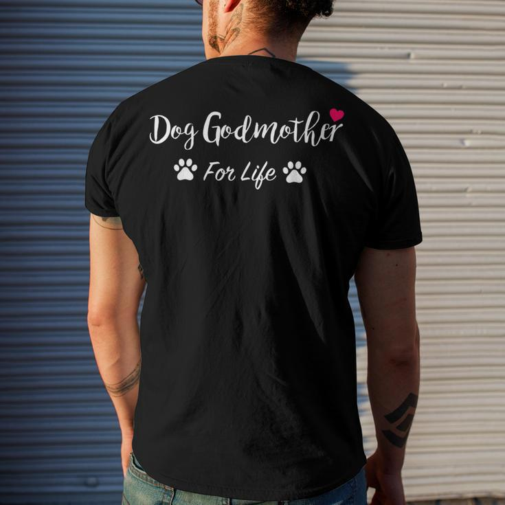 Dog Owner Dog Godmother For Life Men's T-shirt Back Print Gifts for Him