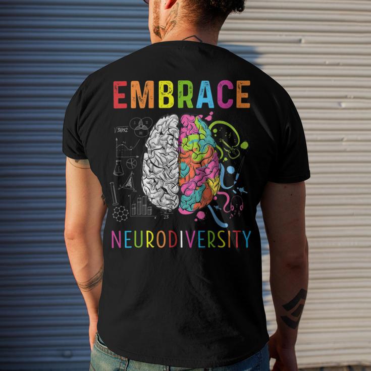 Embrace Neurodiversity V2 Men's Crewneck Short Sleeve Back Print T-shirt Gifts for Him