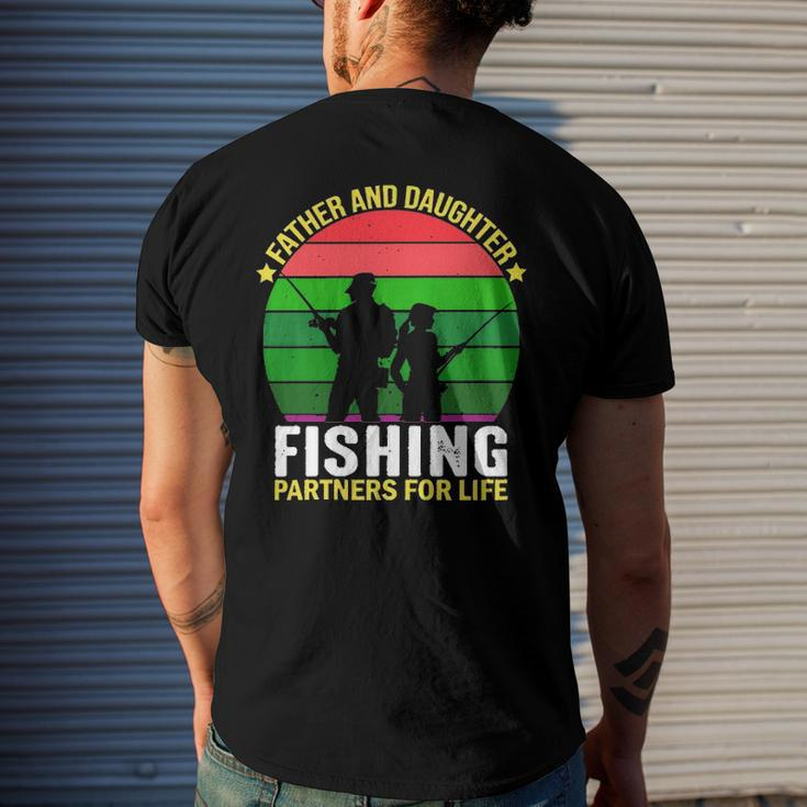 Father And Daughter Fishing Partners Father And Daughter Fishing Partners For Life Fishing Lovers Men's Back Print T-shirt Gifts for Him