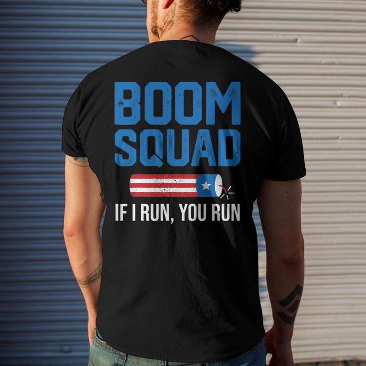 Fourth Of July 4Th July Fireworks Boom Patriotic American Men's Back Print T-shirt Gifts for Him