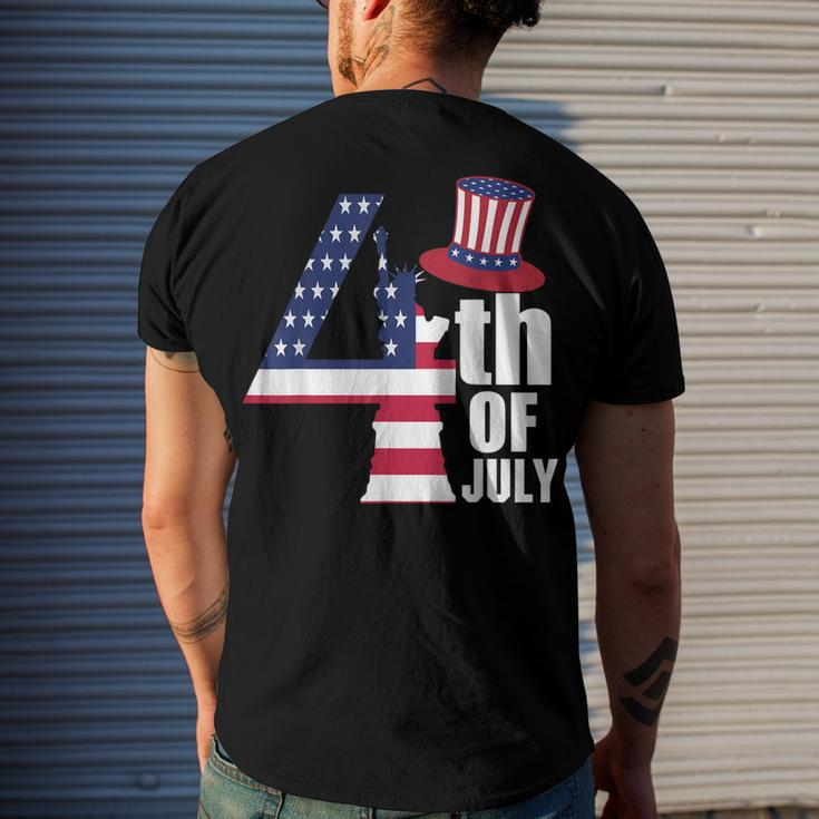 Fourth Of July United States Of America Us Flag 4Th Of July Men's T-shirt Back Print Gifts for Him