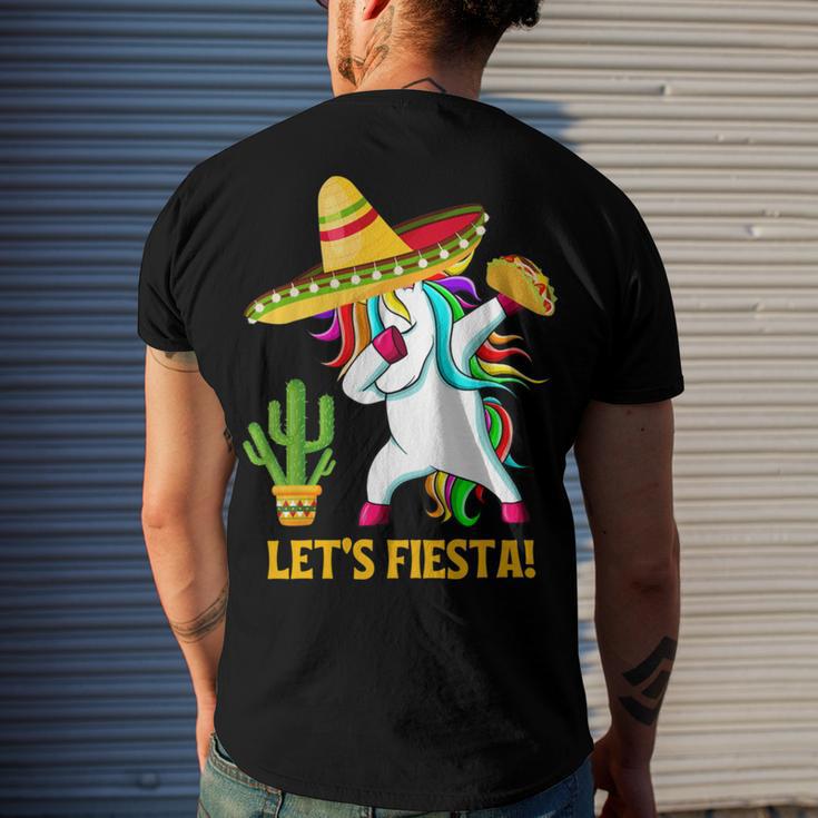 Funny Dabbing Taco Cinco De May Mexican Food V4 Men's Crewneck Short Sleeve Back Print T-shirt Gifts for Him