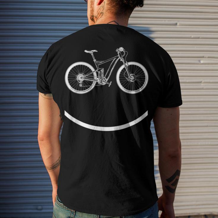 Funny Mountain Bike Evolution Biker Best V4 Men's Crewneck Short Sleeve Back Print T-shirt Gifts for Him