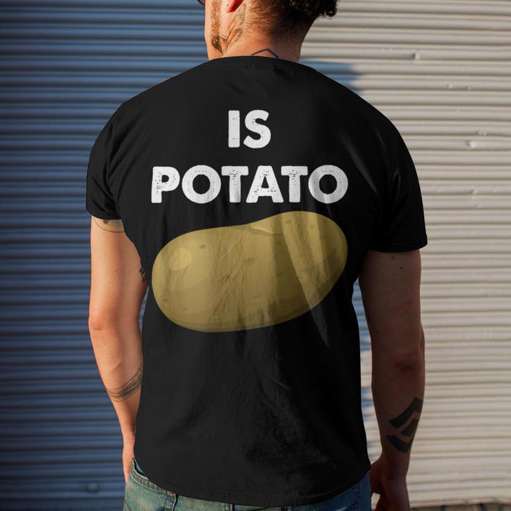 Funny Potato Men's Crewneck Short Sleeve Back Print T-shirt Gifts for Him