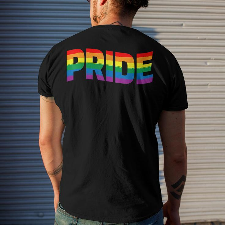 Gay Pride Lgbt Lgbtq Awareness Month 2022 Men's Back Print T-shirt Gifts for Him