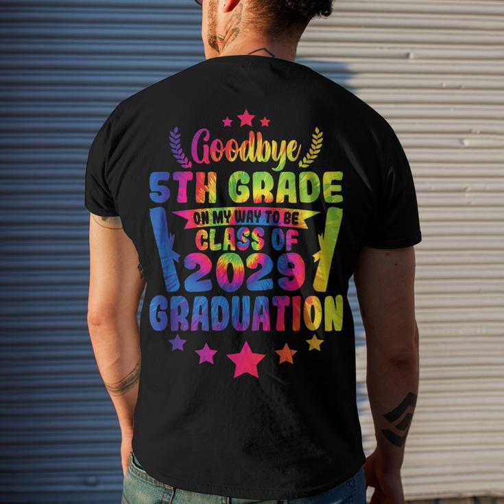 Goodbye 5Th Grade Class Of 2029 Graduate 5Th Grade Tie Dye Men's Back Print T-shirt Gifts for Him