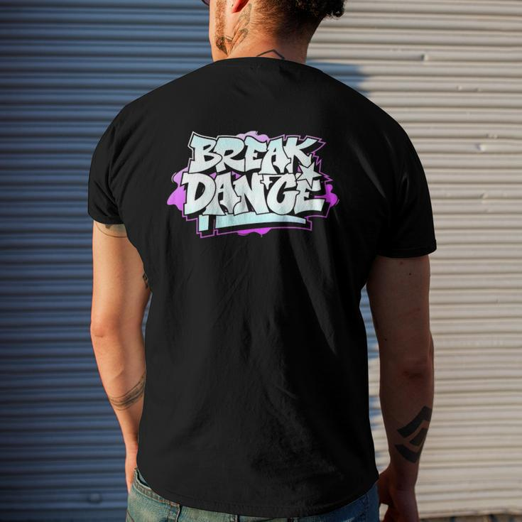 Graffiti Style Break Dancing Hip Hop Men's Back Print T-shirt Gifts for Him