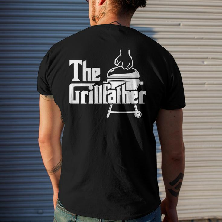 The Grillfather Pitmaster Bbq Lover Smoker Grilling Dad Men's Back Print T-shirt Gifts for Him