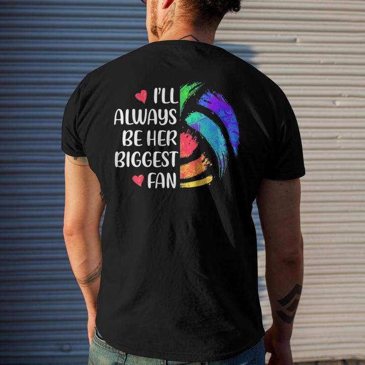 Ill Always Be Her Biggest Fan Volleyball Mom Volleyball Dad Men's Back Print T-shirt Gifts for Him