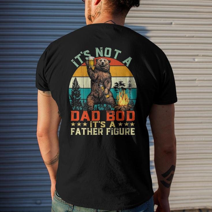Its Not A Dad Bod Its A Father Figure Bear Vintage Men's Back Print T-shirt Gifts for Him