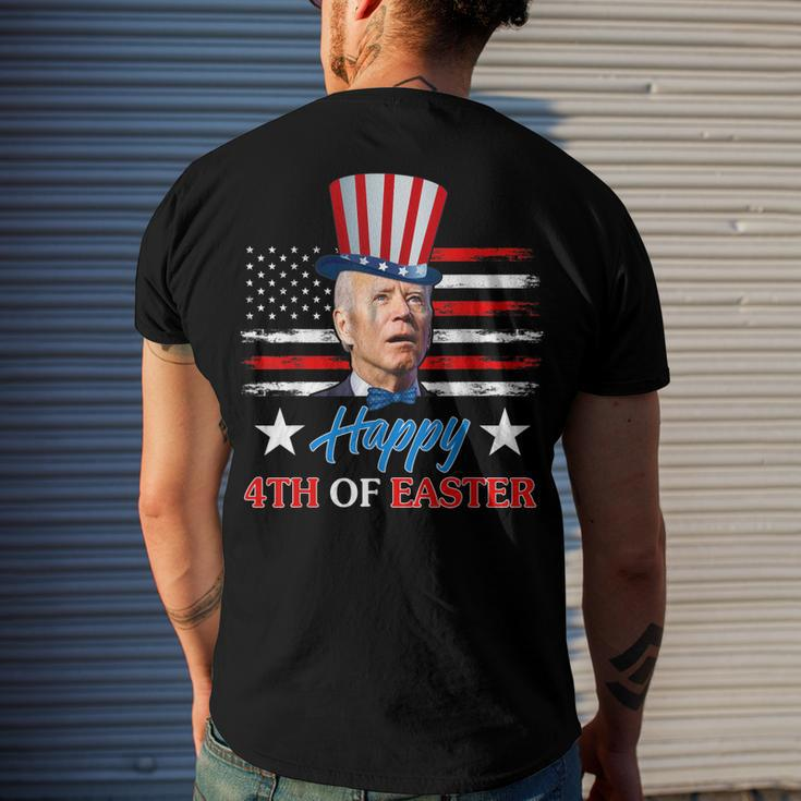 Joe Biden Happy 4Th Of Easter Confused 4Th Of July Men's Back Print T-shirt Gifts for Him