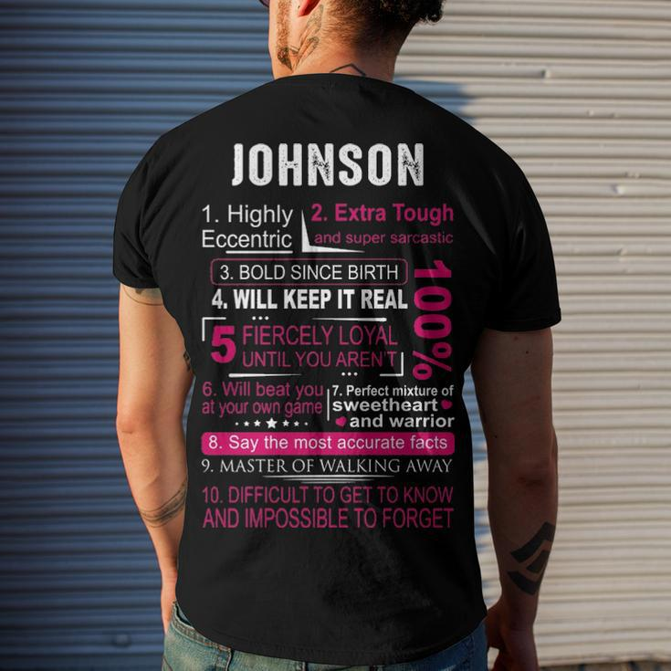 Johnson Name Johnson V2 Men's T-Shirt Back Print Gifts for Him