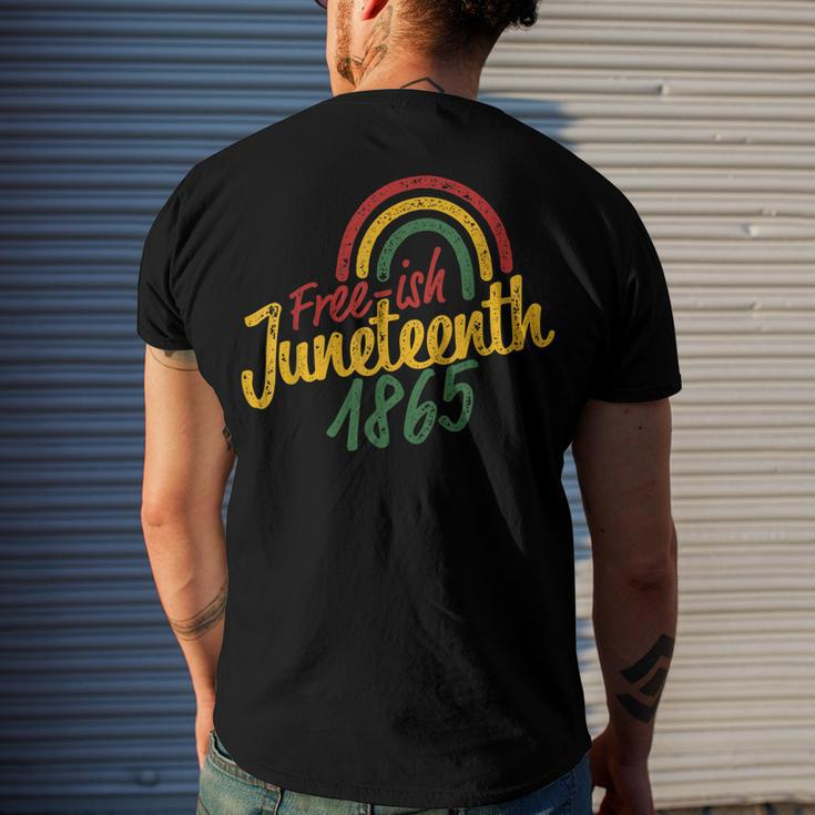 Junenth Women Free-Ish 1865 Kids Mens Junenth Men's Back Print T-shirt Gifts for Him