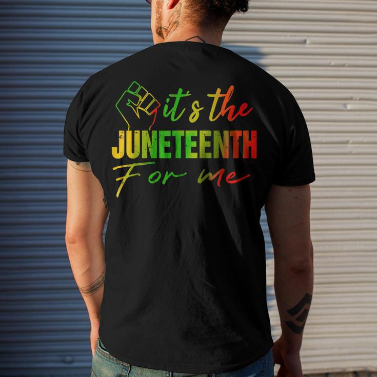 Junenth Its The Junenth For Me Junenth 1865 Men's Back Print T-shirt Gifts for Him