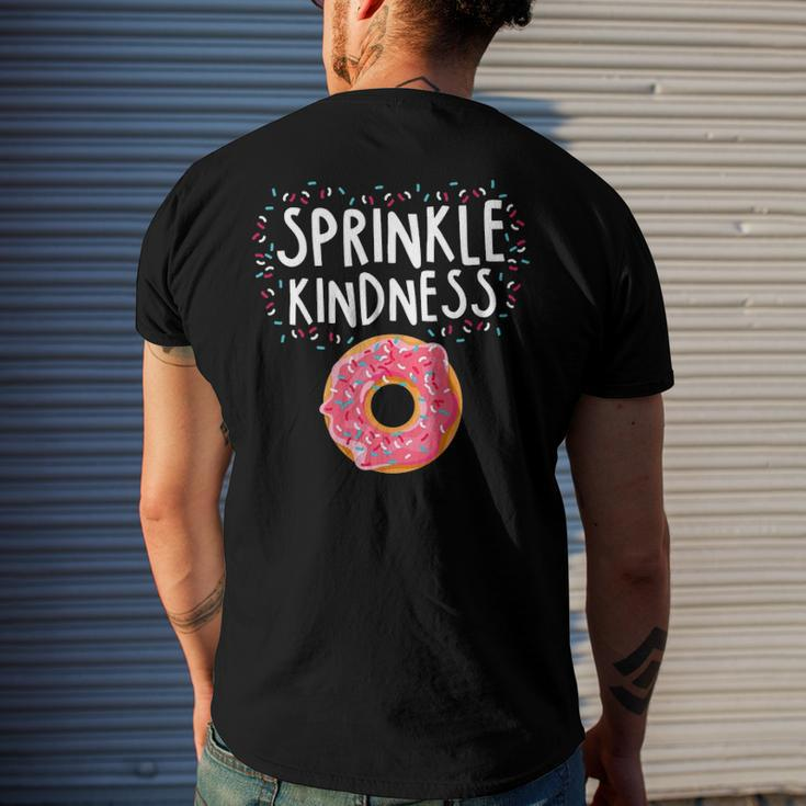 Kindness Anti Bullying Awareness - Donut Sprinkle Kindness Men's Back Print T-shirt Gifts for Him