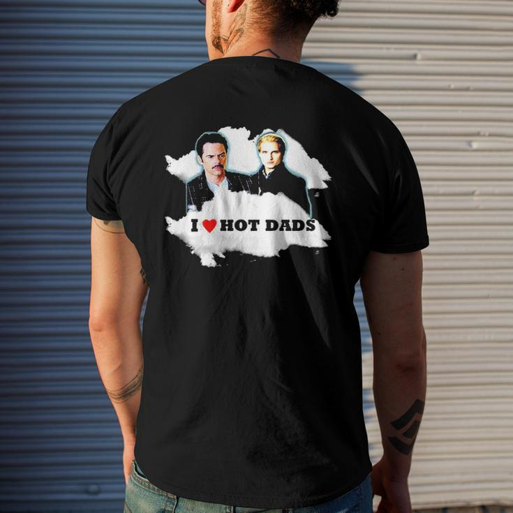 I Love Hot Dads Charlie Swan Carlisle Cullen Men's Back Print T-shirt Gifts for Him