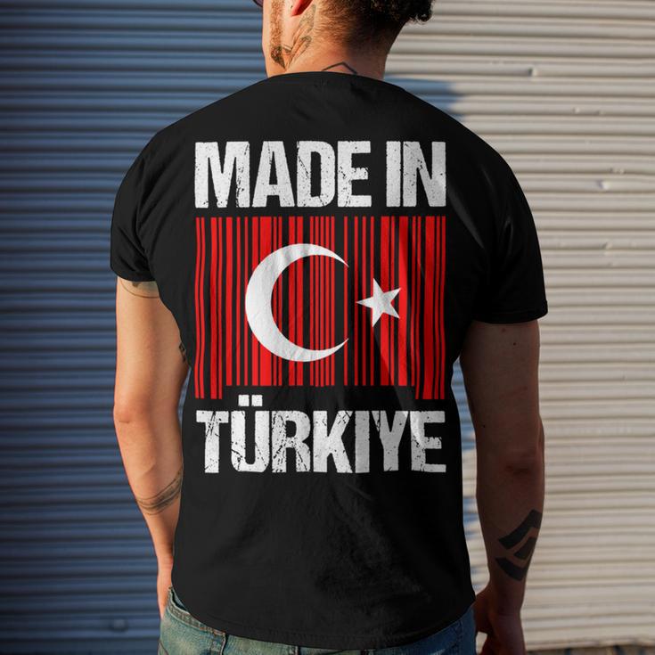 Made In Turkey Flag Turkish 8 Shirt Men's Crewneck Short Sleeve Back Print T-shirt Gifts for Him