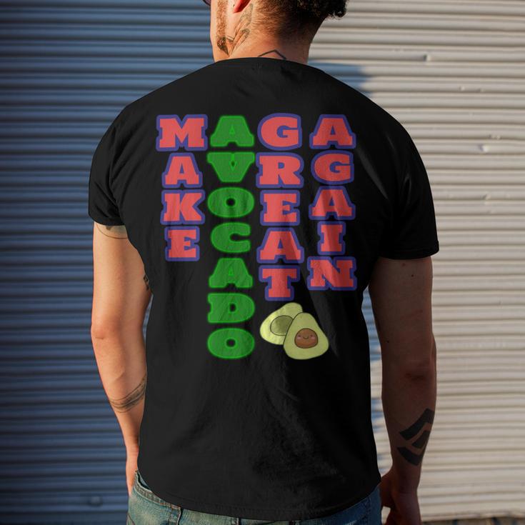 Make Avocado Great Again Men's Crewneck Short Sleeve Back Print T-shirt Gifts for Him