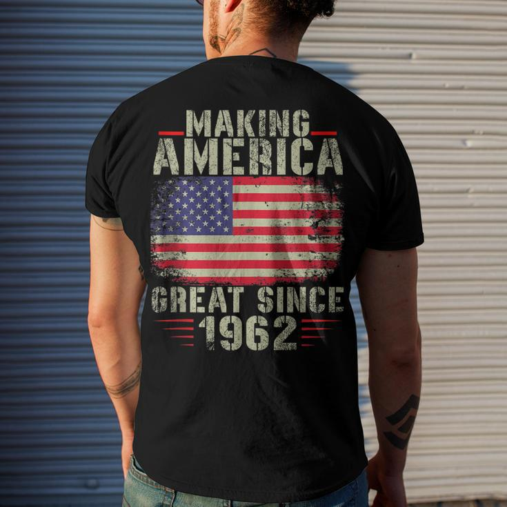 Making America Great Since 1962 60Th Birthday Men's T-shirt Back Print Gifts for Him