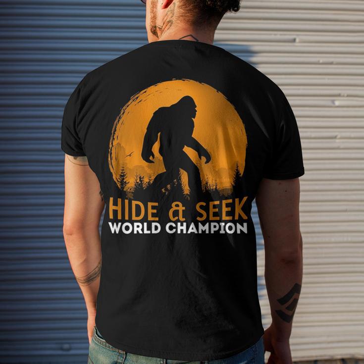 Market Trendz Bigfoot Hide And Seek Champion 405 Trending Shirt Men's Crewneck Short Sleeve Back Print T-shirt Gifts for Him