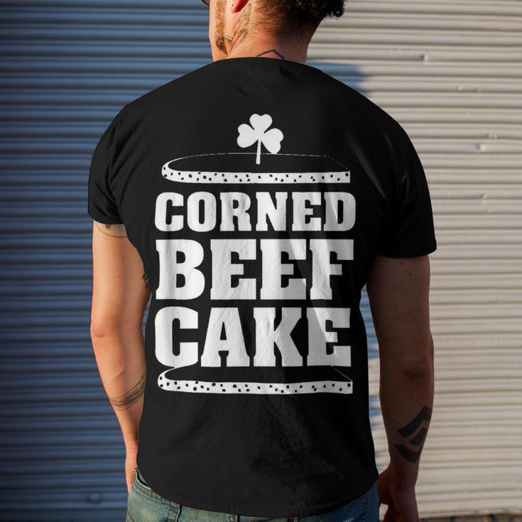 Mens Corned Beefcake Funny St Patricks Day 551 Trending Shirt Men's Crewneck Short Sleeve Back Print T-shirt Gifts for Him