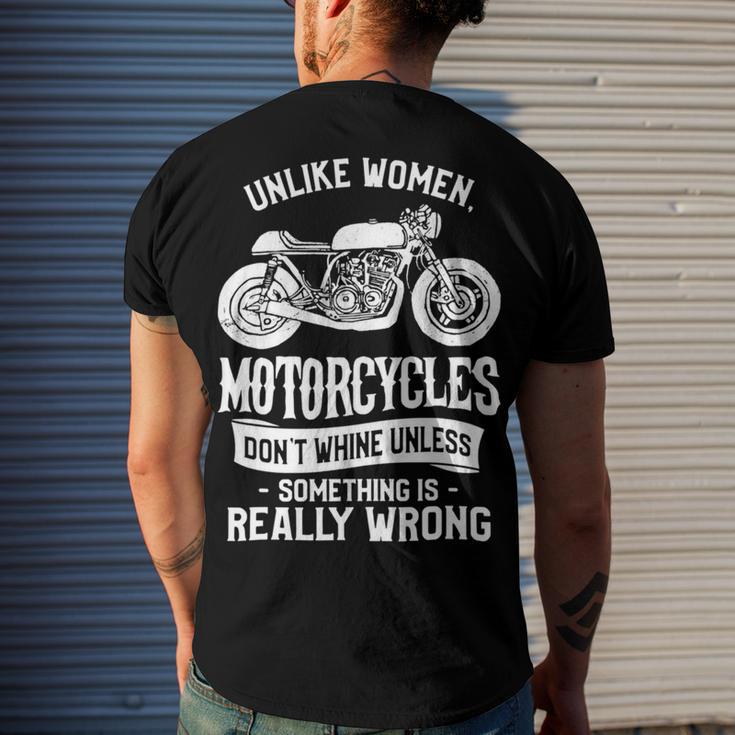 Motorcycles Dont Whine Unless 468 Shirt Men's Crewneck Short Sleeve Back Print T-shirt Gifts for Him