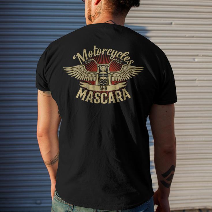 Motorcycles Mascara Moped Chopper 464 Shirt Men's Crewneck Short Sleeve Back Print T-shirt Gifts for Him